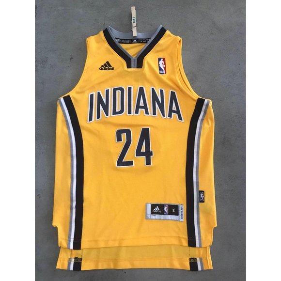 Adidas Shirts Tops Adidas Paul George 24 Indiana Pacers Yellow Youth Poshmark